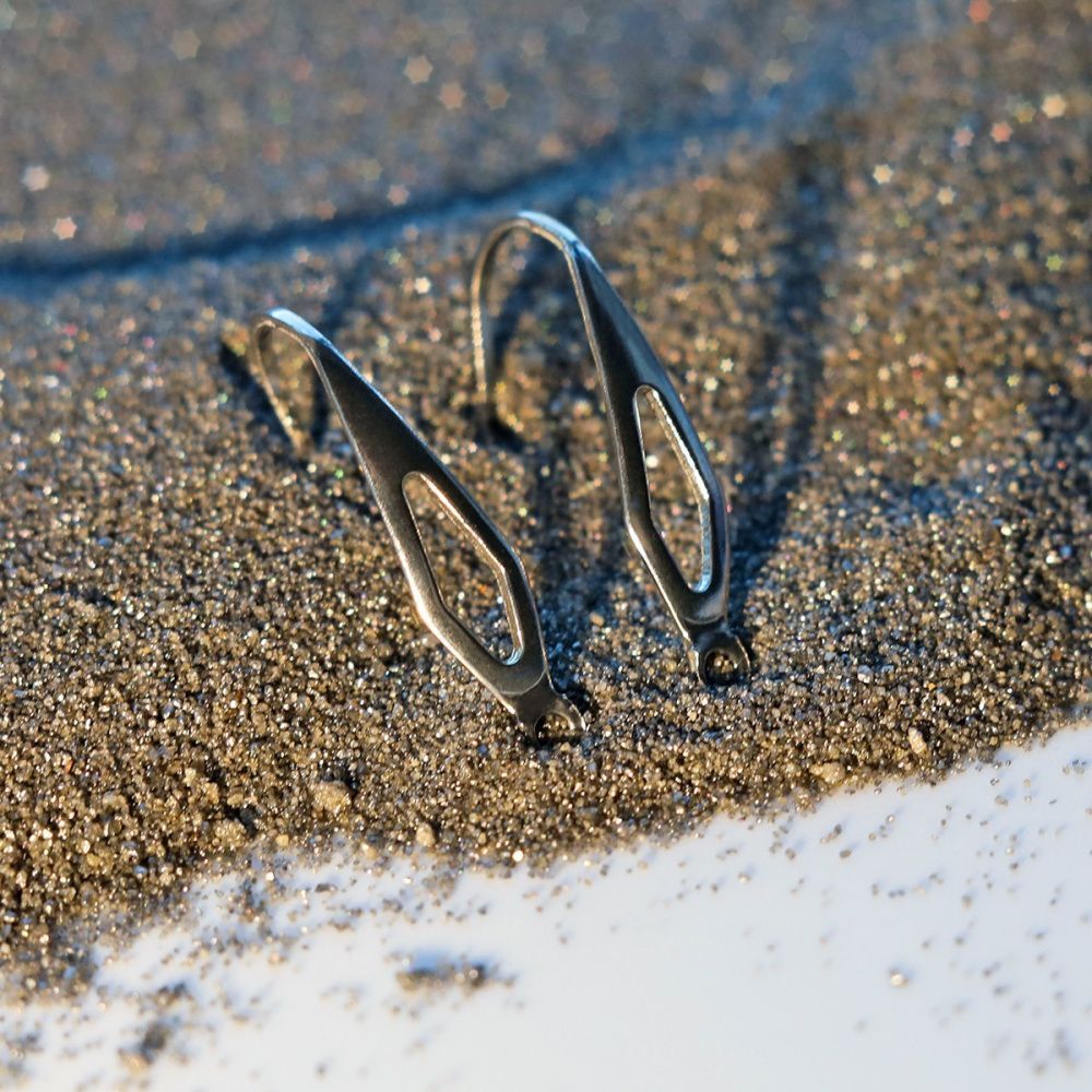 швензы "ромбус", сталь гипоаллергенная, 20.5x4.5 мм 