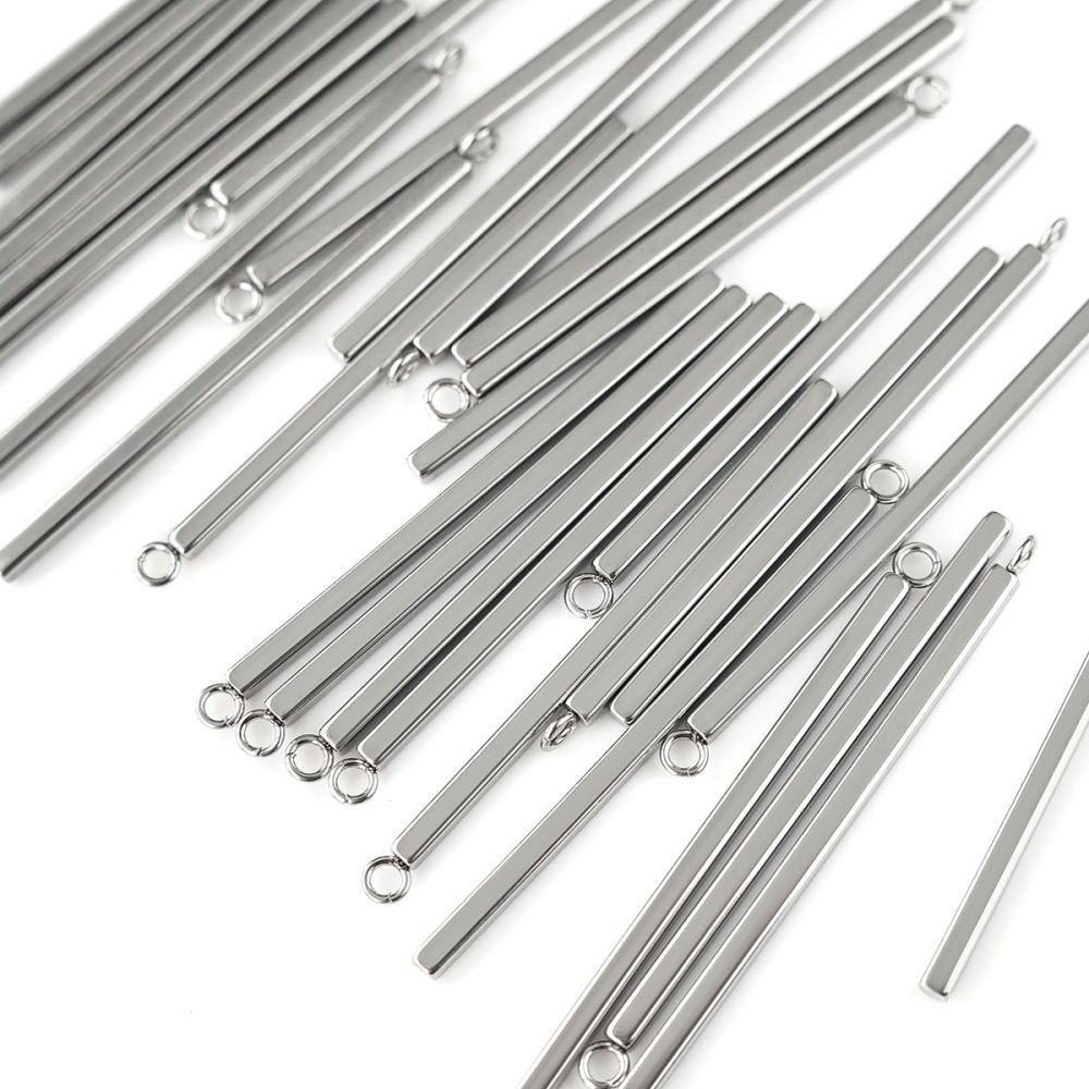 подвеска сталь "стик", цвет стальной, 43x2x2 мм