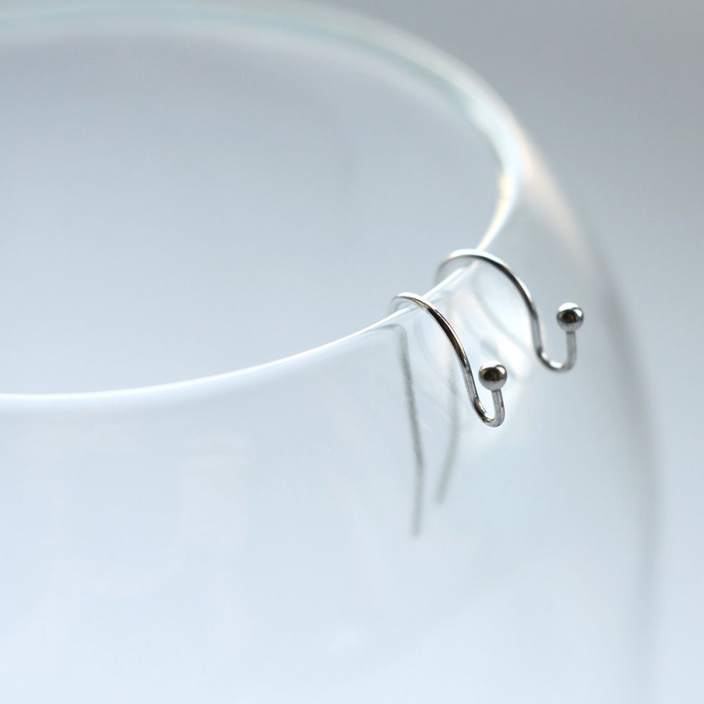 швензы "крючок", сталь гипоаллергенная, 21x12 мм