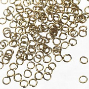 Колечко соединительное 4, цвет бледная бронза, 4 мм (уп ок. 270 шт)