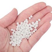 Бисер "Радуга", цвет белый непрозрачный, 6/0 (уп 10 г)