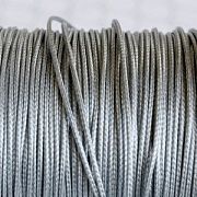 Шнур вощеный, цвет серый, 1 мм