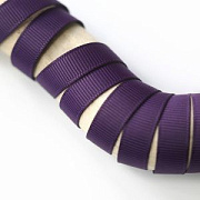 Лента репсовая, цвет темно-фиолетовый, ширина 9.5 мм