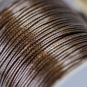 Шнур вощеный, цвет светло-коричневый, 1 мм