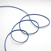 Шнур вощеный, цвет синий электрик, 1 мм
