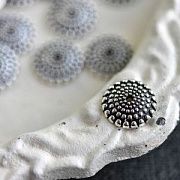 Шапочка для бусин "Акорн", цвет античное серебро, 15х4 мм