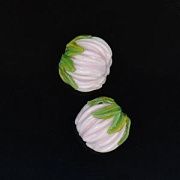 Бусина, Мурано "Клевер", розовый, 22х15 мм