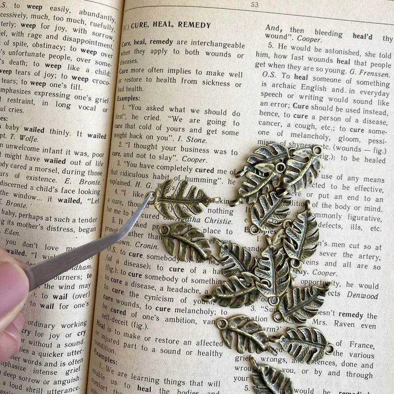 коннектор "монстера", цвет античная бронза, 27x14x4 мм