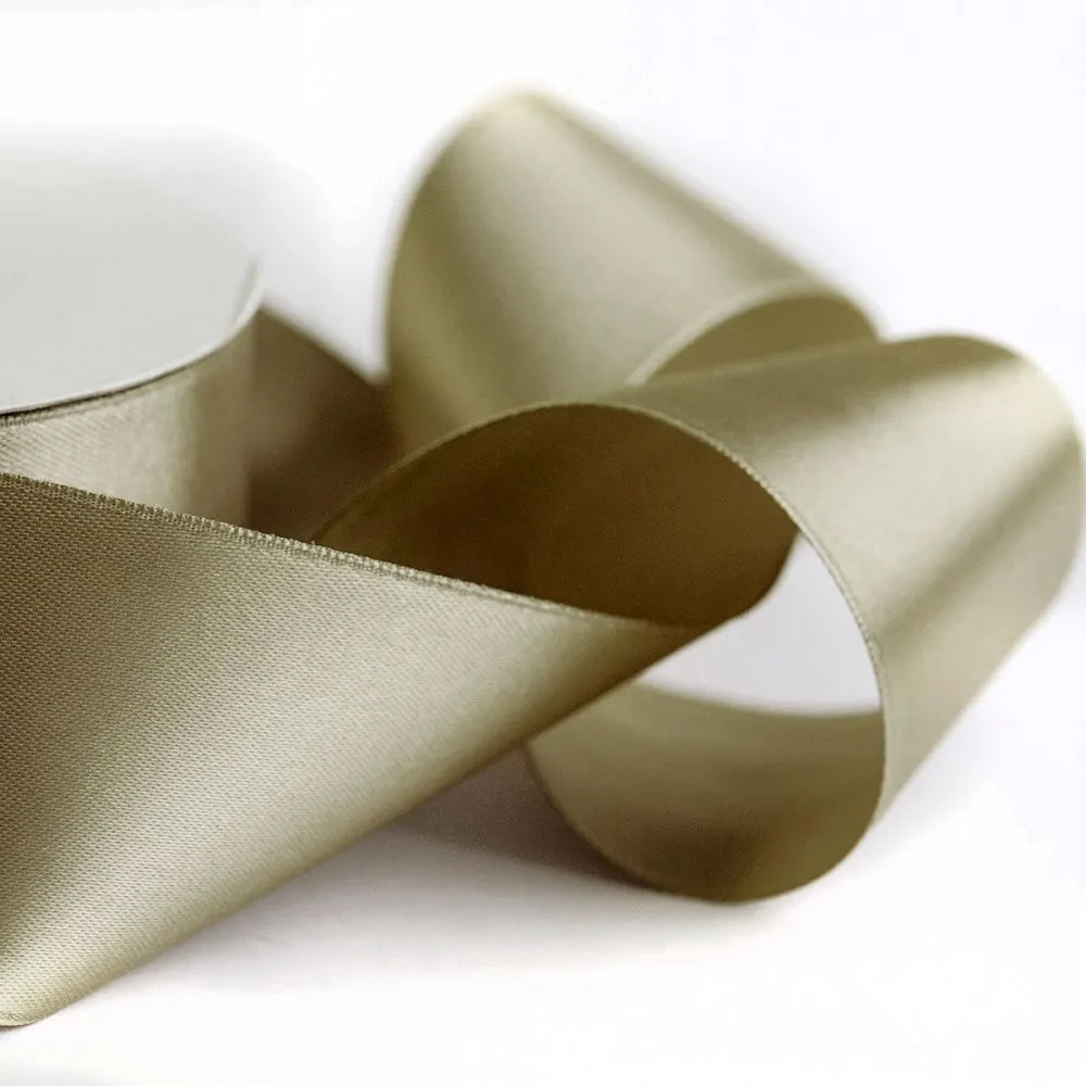 лента, атлас, цвет хаки, ширина 50 мм ленты