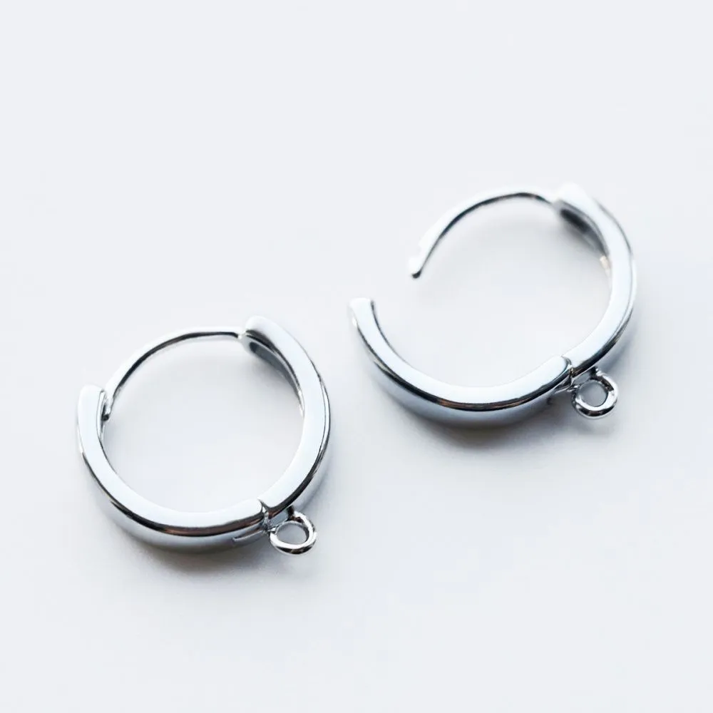 швензы "ринг", покрытие платиной, 17x15x3 мм 