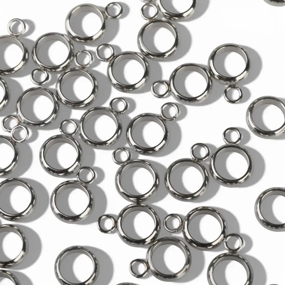 бейл "симпл", 201 stainless steel, цвет стальной, 10x7x2.5 мм