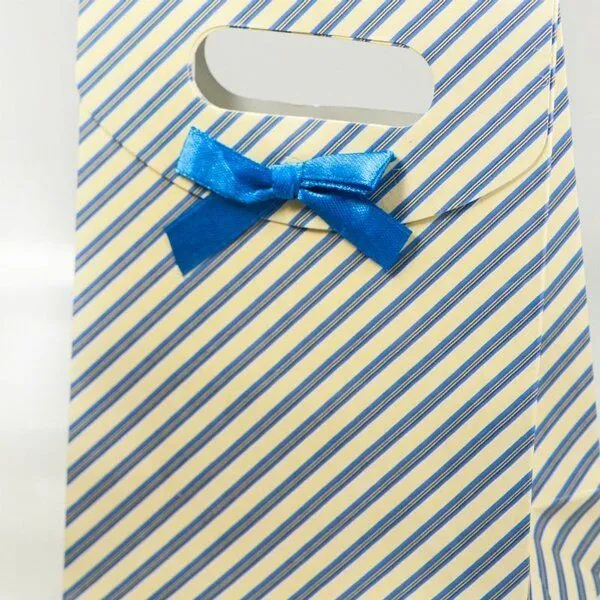 пакет подарочный "страйп", картон, 165х125 мм