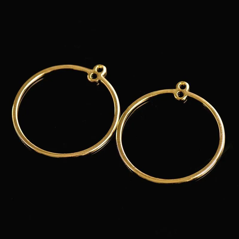 коннектор "ринг", позолота,  27.5x25x1 мм