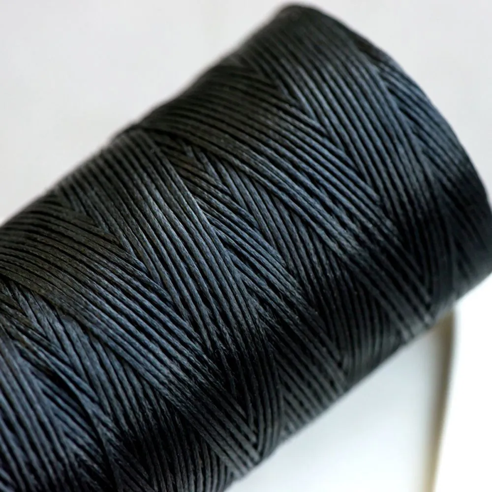 шнур вощеный, цвет черный, 1х0.3 мм