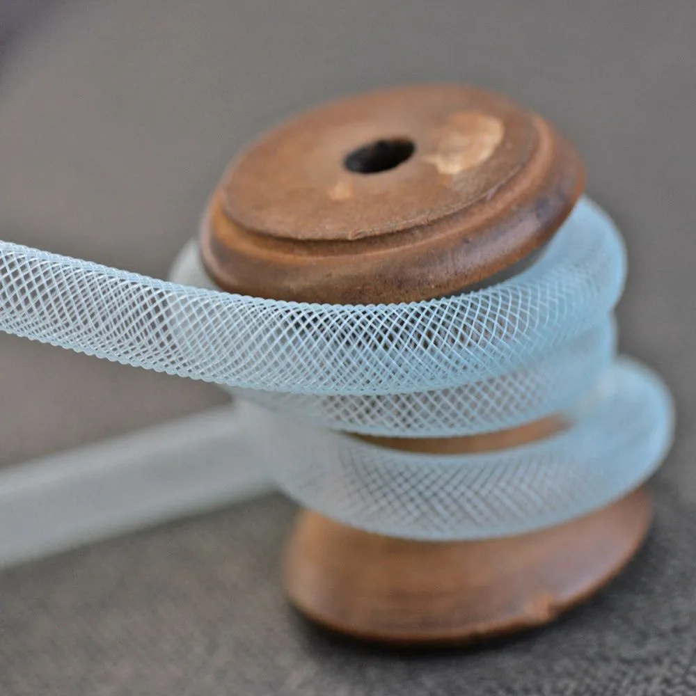 ювелирная сетка, пластик, цвет аквамариновый, диаметр 8 мм