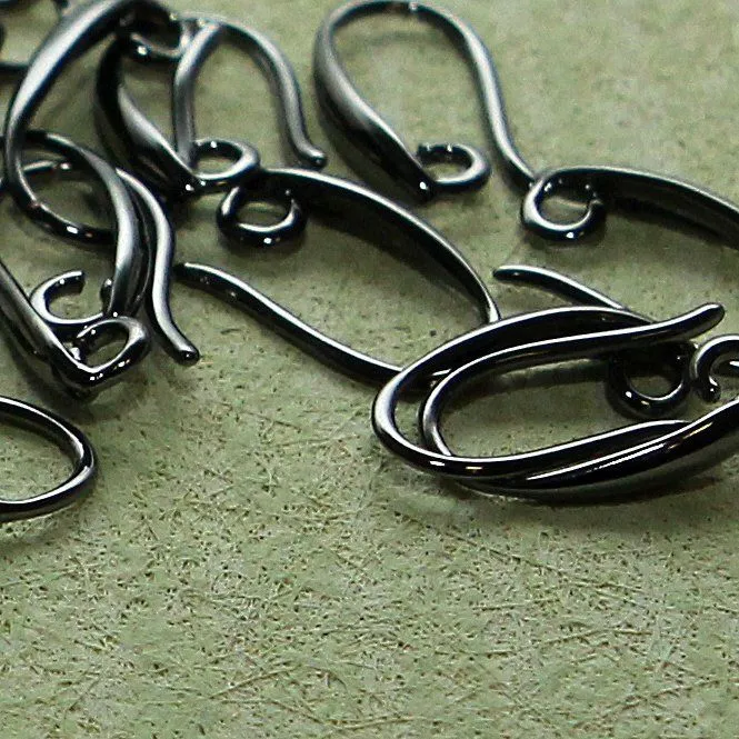 швензы "летиция", цвет черный, 15х8 мм