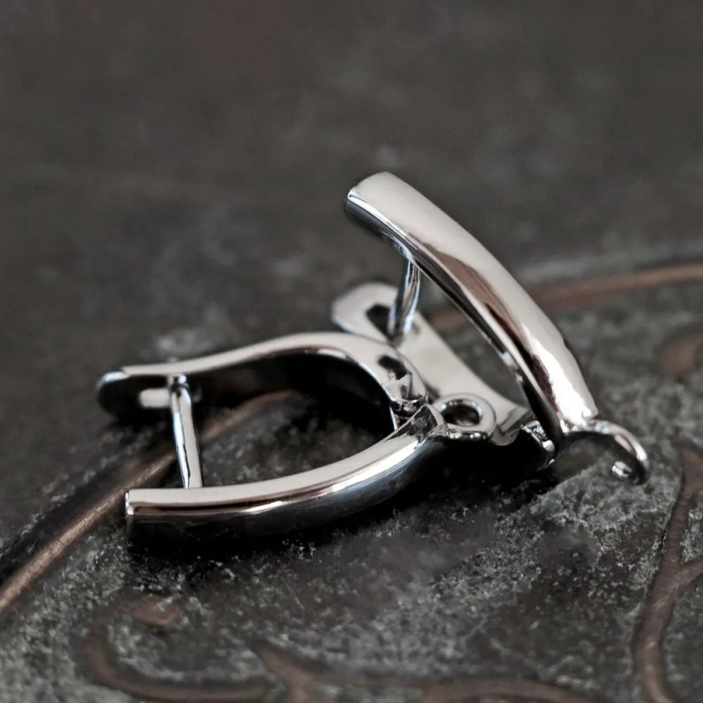 швензы "айлин", покрытие платина, 19.5x12x3 мм 