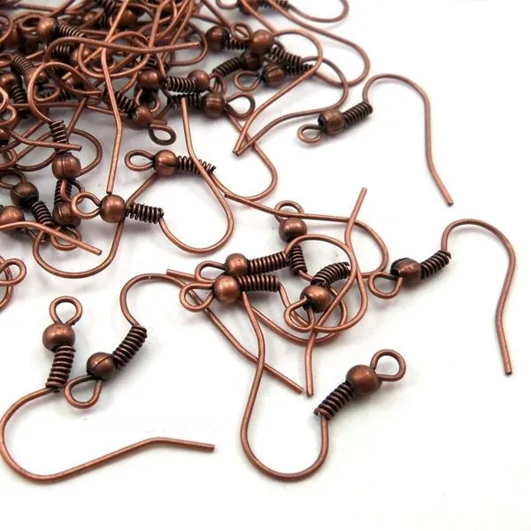 швензы "шарик", цвет красная медь, 20х19 мм