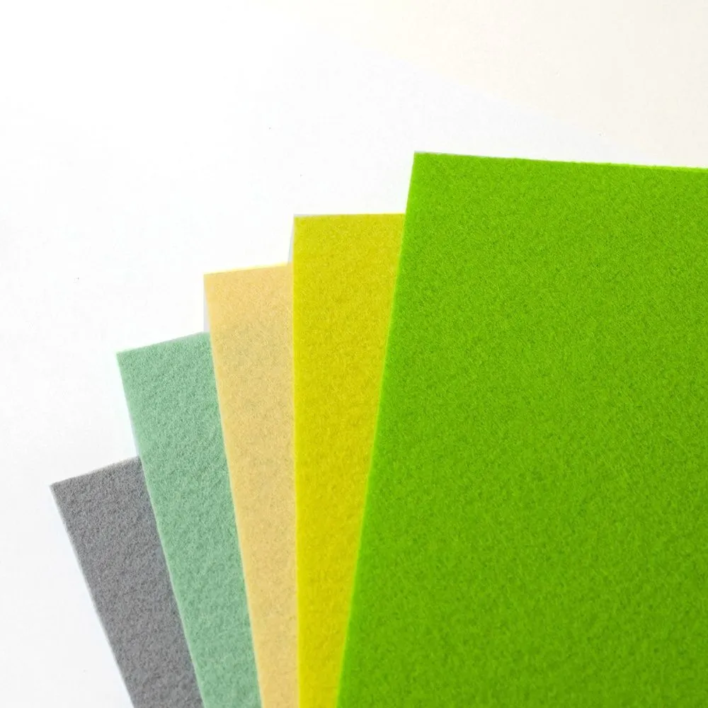 набор фетра 5 листов "леденцовый"