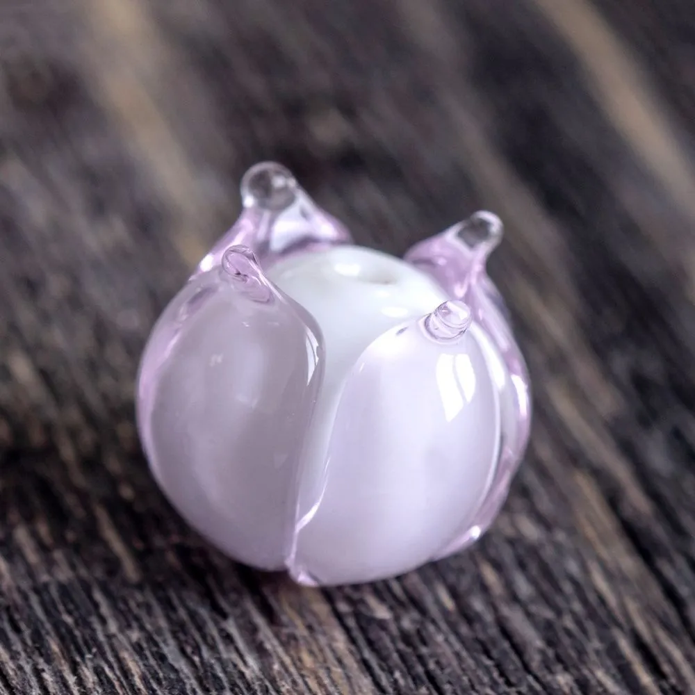 бусина, мурано "бутончик", светло-розовый, 13х12 мм