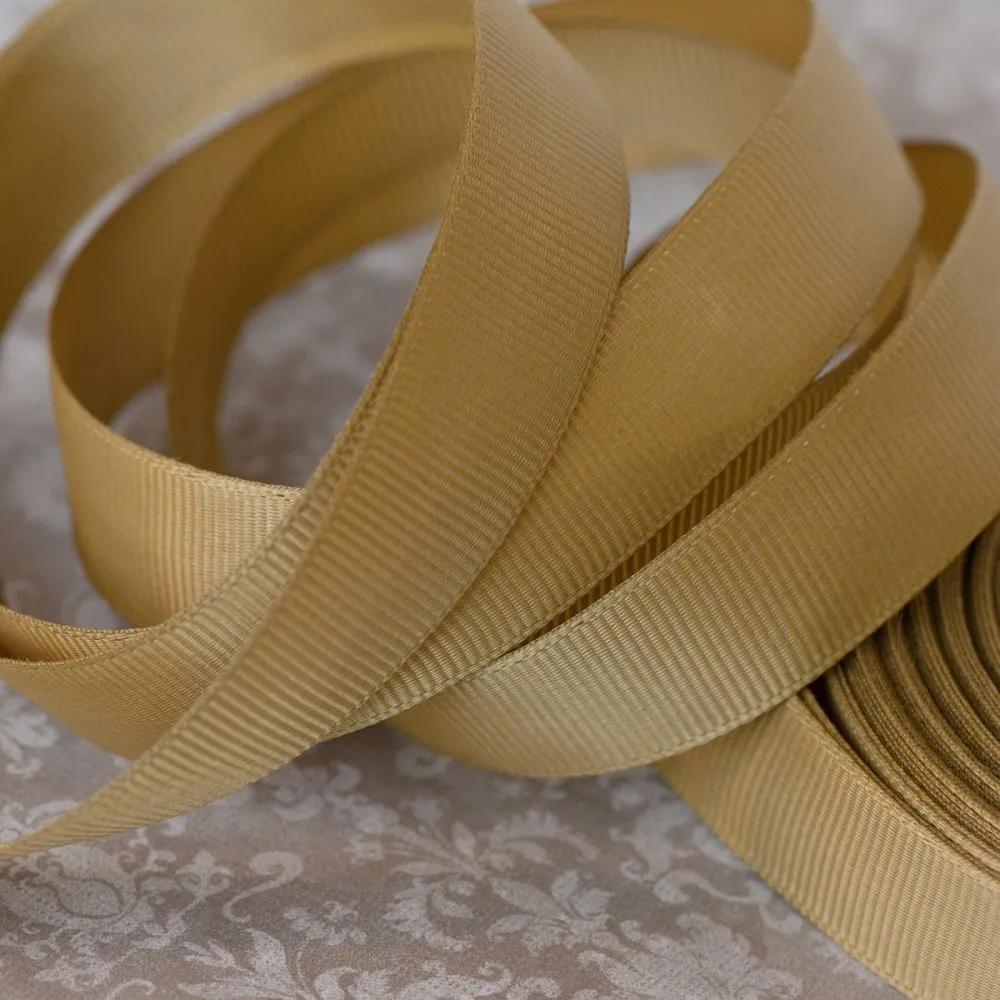 лента репсовая, цвет горчичный, ширина 20 мм ленты