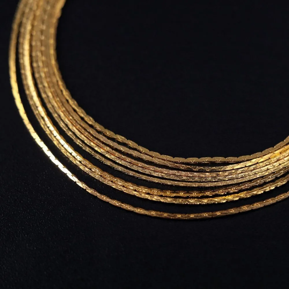 цепочка "кардан", цвет золото, звено 0.9x0.6 мм