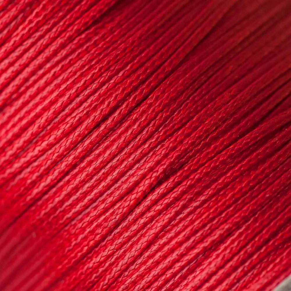 шнур вощеный, цвет красный, 1.5 мм