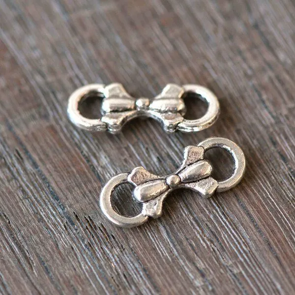 коннектор "фиокко", цвет античное серебро, 16x6x3.5 мм