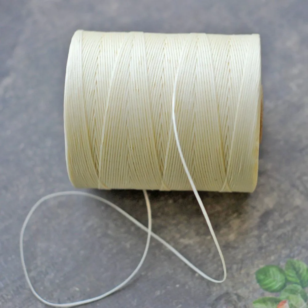 шнур вощеный, цвет сливочный, 1х0.4 мм