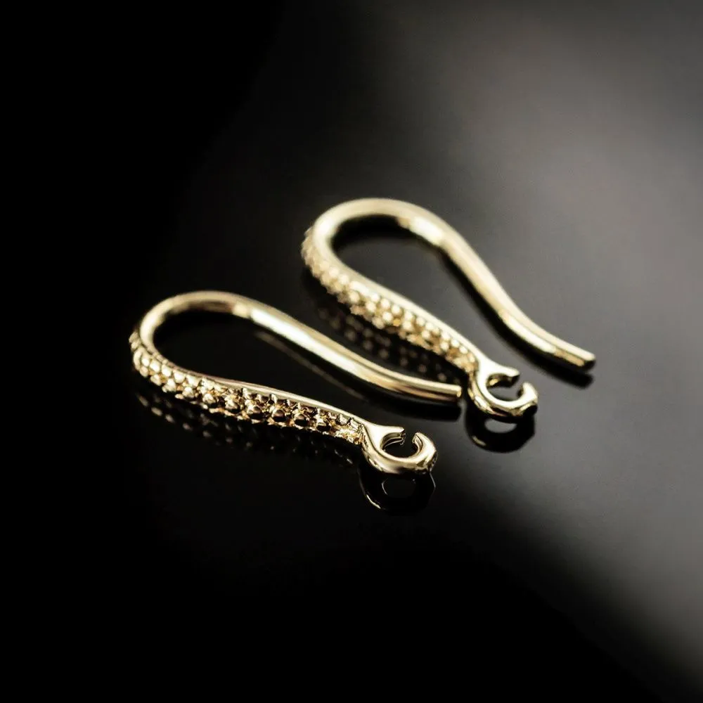 швензы "росинка", позолота, 16.5x2x7.5 мм 