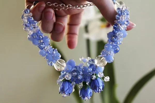 Колье «Весенняя капель»