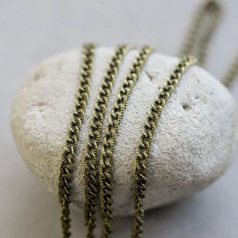 цепочка "мета", цвет античная бронза, звено 6x4x1 мм