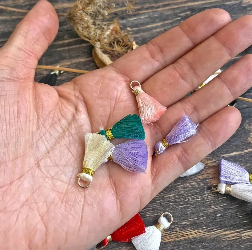 кисточка, нейлон/латунь, цветовой микс, 23-27x5 мм