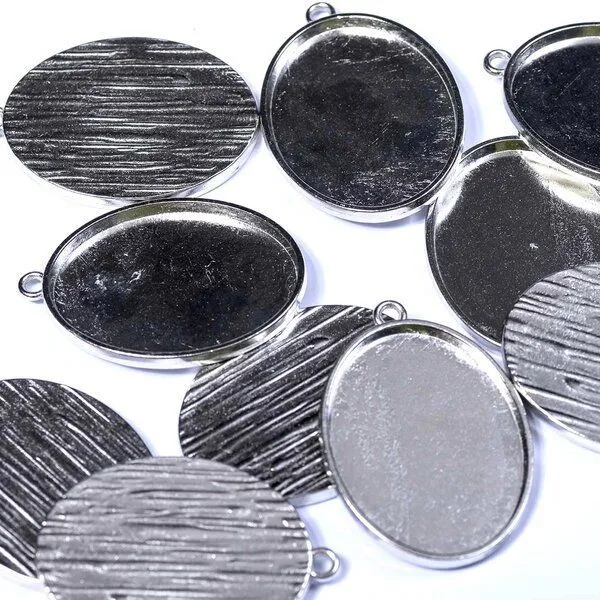 сеттинг овальный "торн", цвет античное серебро, 48x34x3 мм