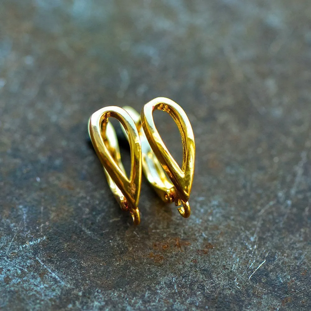 швензы "петля", покрытие позолота, 19x13.5x6 мм 