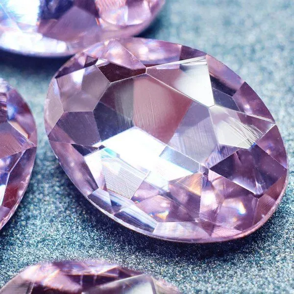 кабошон стекло кристалл, овальный, цвет tanzanite, 18х13 мм