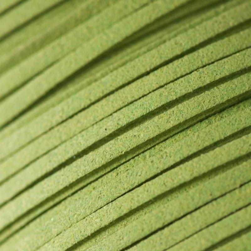 шнур из искусственной замши, светлый желто-зеленый, 3х1.5 мм