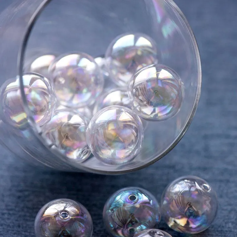бусина, лэмпворк "шар", прозрачный ав, 25 мм