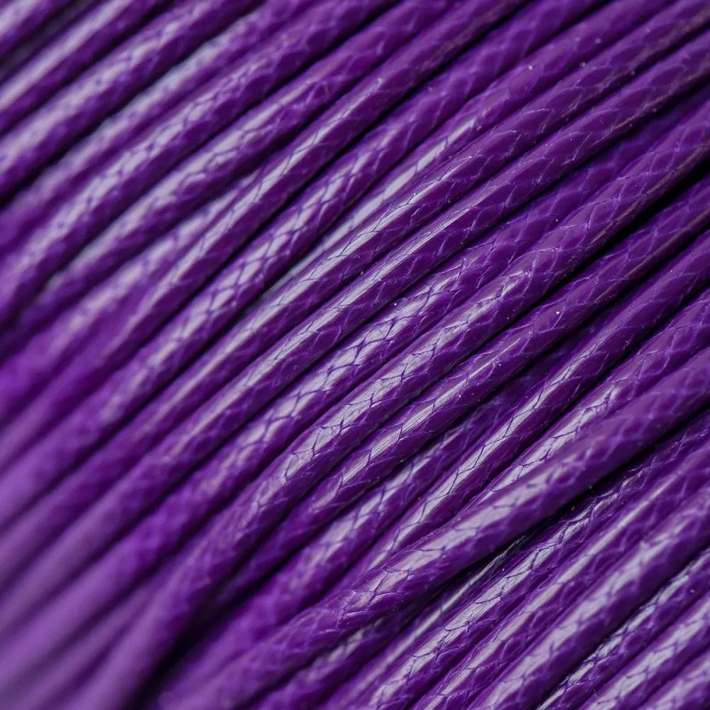 шнур вощеный, цвет фиолетовый, 2 мм