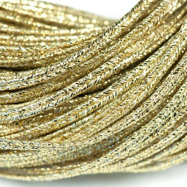 сутаж №1295-1, золото, 2х1 мм (уп 5 м)