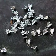 Концевик для цепочки, цвет серебро, 7x3.5 мм (уп 30 +/-3 шт)