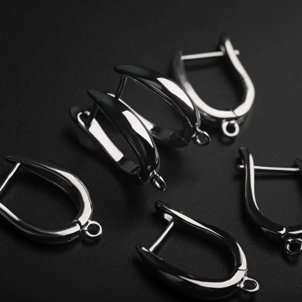 швензы "алисия", покрытие платиной, 21x12x3.5 мм 