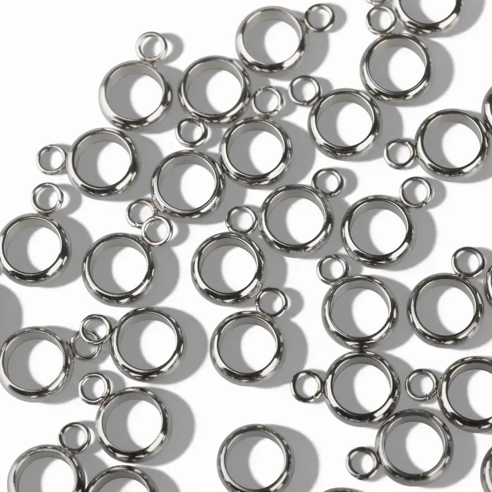 бейл "симпл", 201 stainless steel, цвет стальной, 10x7x2.5 мм