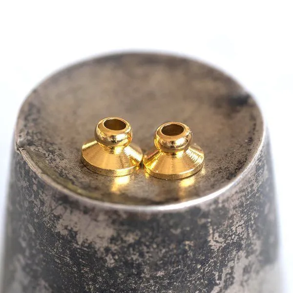 шапочка для бусин "белл", цвет золото, 6х4 мм