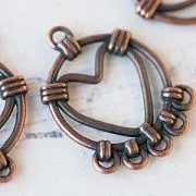 Коннектор "Горди", цвет красная медь, 27х35.5х1.5 мм