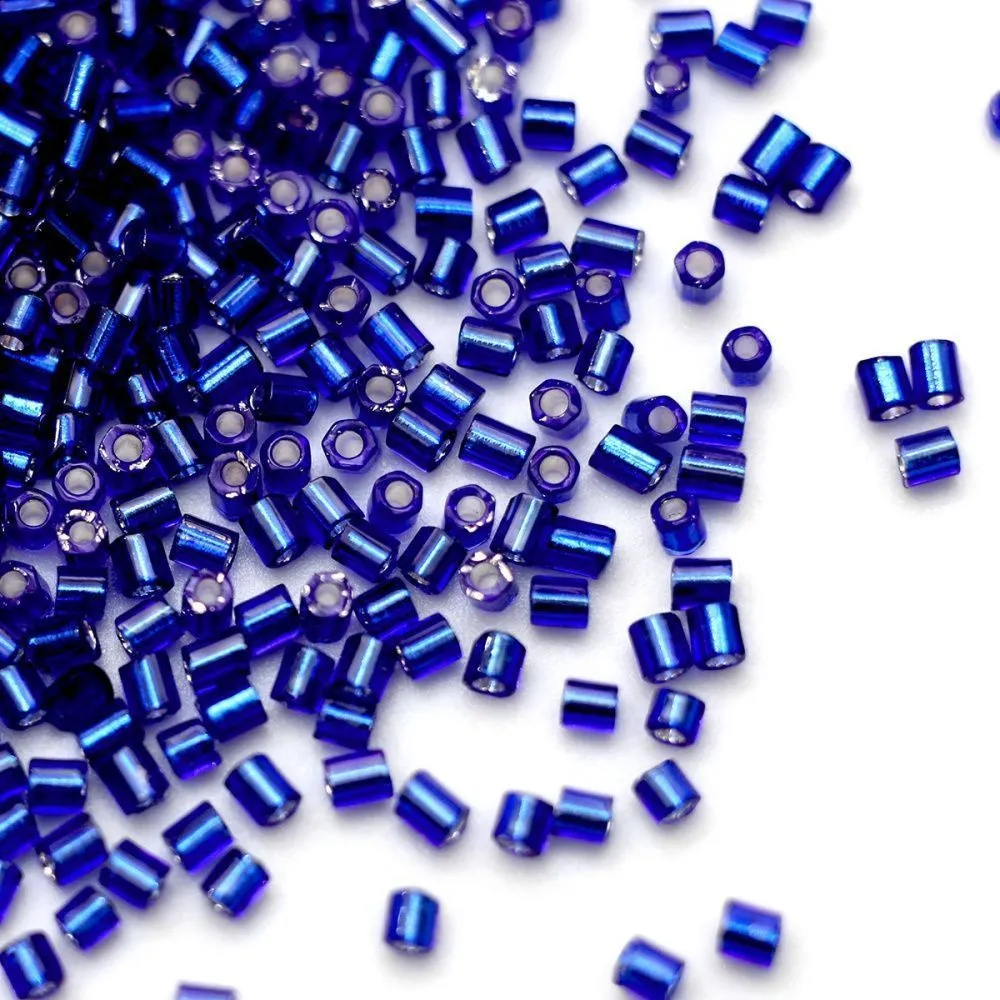 бисер "радуга", рубка, цвет фиолетово-синий/серебрение (уп 7 г)
