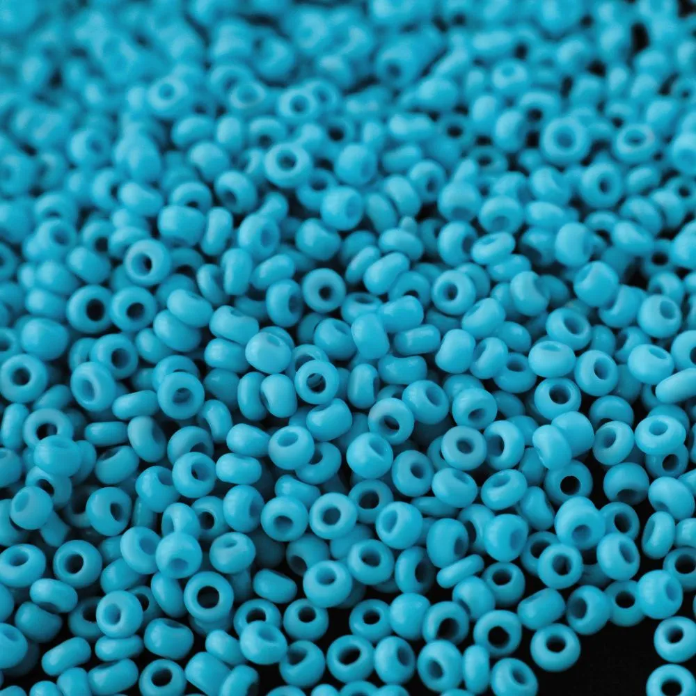 бисер "радуга", цвет голубой, 12/0 (уп 7 г)