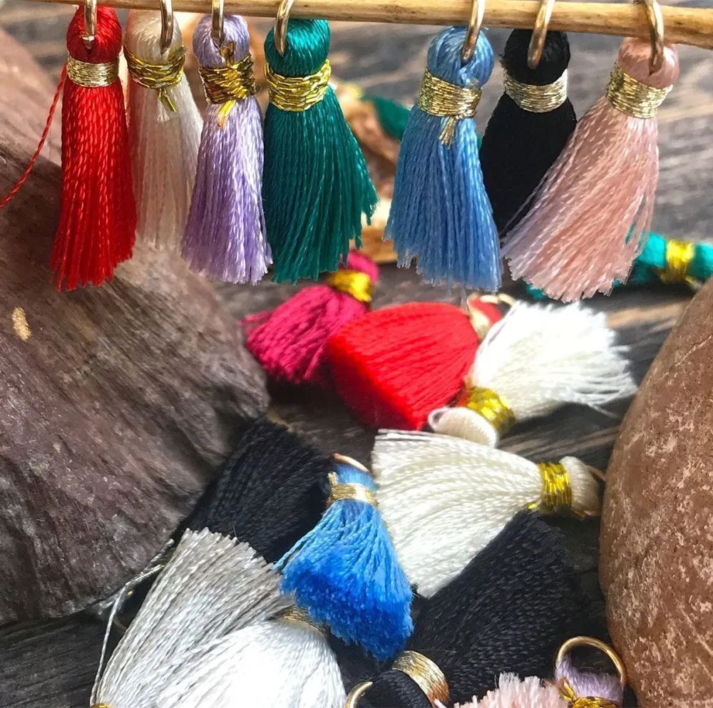 кисточка, нейлон/латунь, цветовой микс, 23-27x5 мм