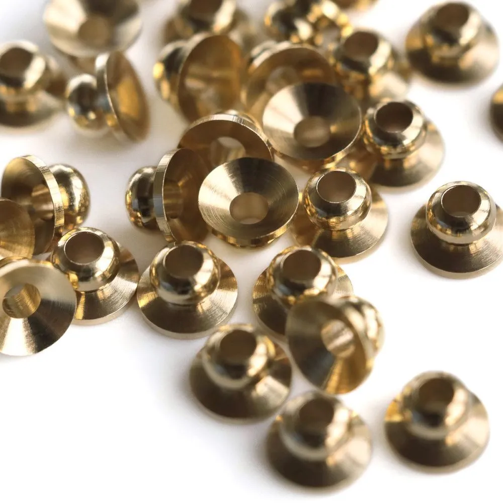 шапочка для бусин "белл", позолота, 5x3 мм