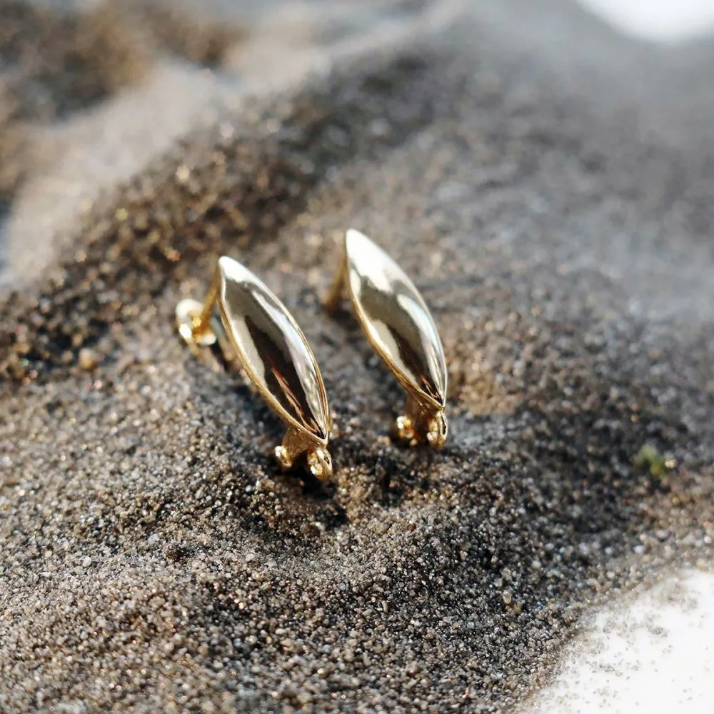 швензы "бьянка", позолота, 17.5x5x12.5 мм 